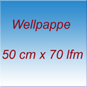 Wellpappe 50 cm x 70 lfm